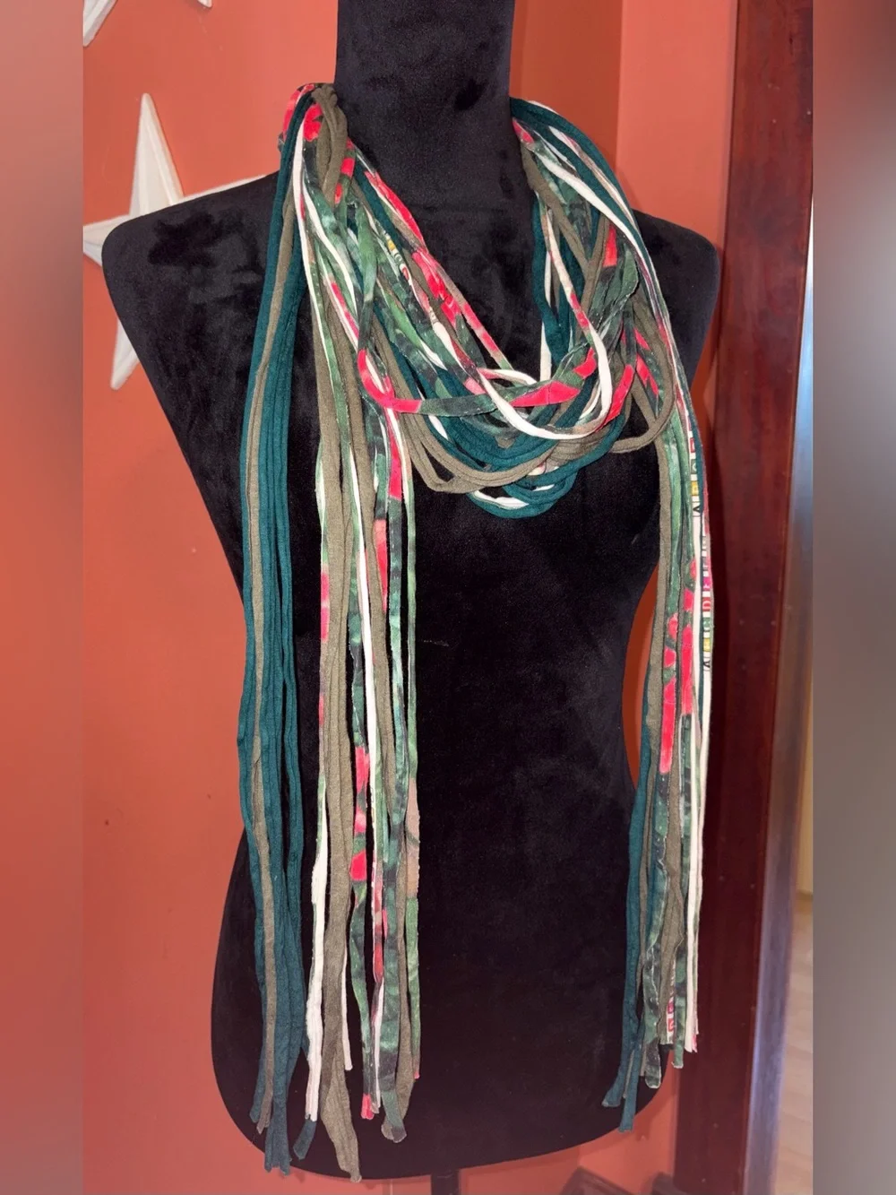 One of a kind handmade scarf